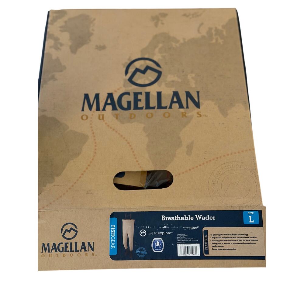 Magellan Outdoors Fish Gear Breathable Waders – Men’s Large – Like New w/ Box